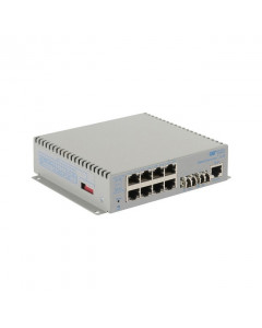 OST OmniConverter G/M LC SM 12KM 8X 10/100/1000T to 2X 1000X AC Ext