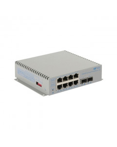 OST OmniConverter 10GPoE+/SX DC ET 2X1G/10G SFP+ to 8X 10/100/1000T