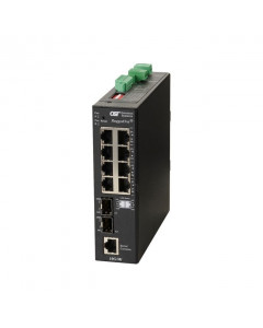 OST RuggedNet 10G/MI Switch DC 2X1G/10G SFP+ to 8X 10/100/1000T
