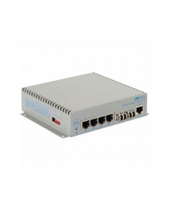 OST Gigabit 60W PoE Media Converter 4X 10/100/1000T to 2X LC MM 550M DC