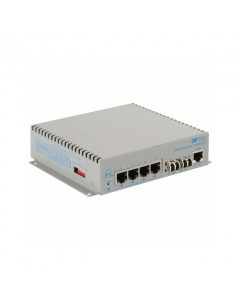 OST Gigabit 60W PoE Media Converter 4X 10/100/1000T to 2X LC SM 12KM DC