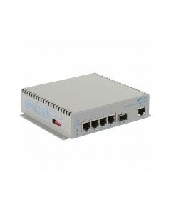 OST Gigabit 60W PoE Media Converter 4X 10/100/1000T to SFP DC Pwr ET