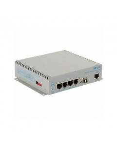 OST Gigabit 60W PoE Media Converter 4X 10/100/1000T to LC MM 550M DC ET