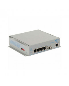 OST Gigabit 60W PoE Media Converter 4X 10/100/1000T to LC SM 12KM DC