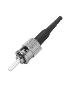 forte® Connector, ST, MM, for 0.9 & 3mm cable ferrule 127 micron, bellcore black boot 6/pack