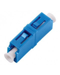forte® Thru Adapter, LC, simplex SM zirconia sleeve, blue plastic housing, 6/pack