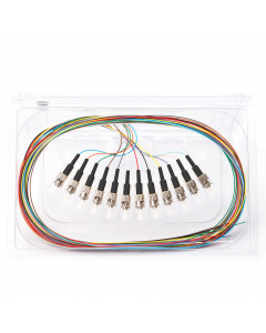 forte® OM3 Multimode Pigtails - 2 Metre - LC/SC/ST - 12-colour Sets