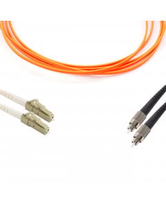 forte® Fibre Optic Patchlead, LC to ST Multimode OM1 62.5/125, Duplex 2mm Orange Jacket, 3m, LSZH