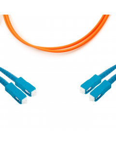 forte® Fibre Optic Patchlead, SC to SC Multimode OM1 62.5/125, Duplex 3mm Orange Jacket, 2m, LSZH
