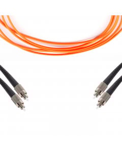 forte® Fibre Optic Patchlead, ST to ST Multimode OM1 62.5/125, Duplex 3mm Orange Jacket, 5m, LSZH