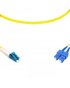 forte® Fibre Optic Patchlead, LC to SC Singlemode G.657 Bend-Insensitive, Duplex 2mm, 1m, LSZH