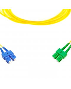 forte® Fibre Optic Patchlead, SC to SC-APC Singlemode G.657 Bend-Insensitive, Duplex 3mm, 3m, LSZH