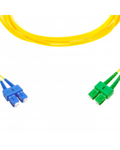 forte® Fibre Optic Patchlead, SC to SC-APC Singlemode G.657 Bend-Insensitive, Duplex 3mm, 5m, LSZH