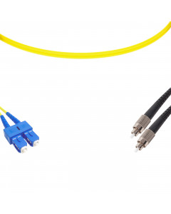 forte® Fibre Optic Patchlead, SC to ST Singlemode G.657 Bend-Insensitive, Duplex 3mm, 1m, LSZH