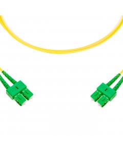 forte® Fibre Optic Patchlead, SC-APC to SC-APC Singlemode G.657 Bend-Insensitive, Duplex 3mm, 2m, LSZH