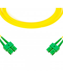forte® Fibre Optic Patchlead, SC-APC to SC-APC Singlemode G.657 Bend-Insensitive, Duplex 3mm, 10m, LSZH