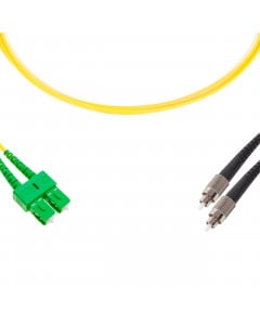 forte® Fibre Optic Patchlead, SC-APC to ST Singlemode G.657 Bend-Insensitive, Duplex 3mm, 2m, LSZH