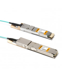 FLEXOPTIX 400G Flat-Top OSFP to QSFP-DD AOC with CDR (TX / RX) | Multimode Fiber, 1 - 50 m