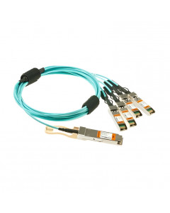 FLEXOPTIX 100G QSFP28 TO 4X SFP28 BREAKOUT AOC Multimode Fiber, 1 m - 100 m