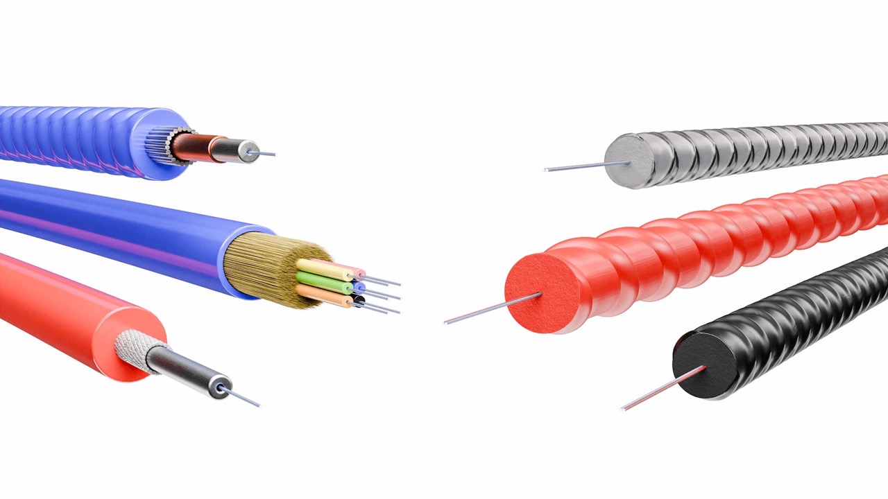 Monolithic sensors vs. layered cables difference in sensor cross section